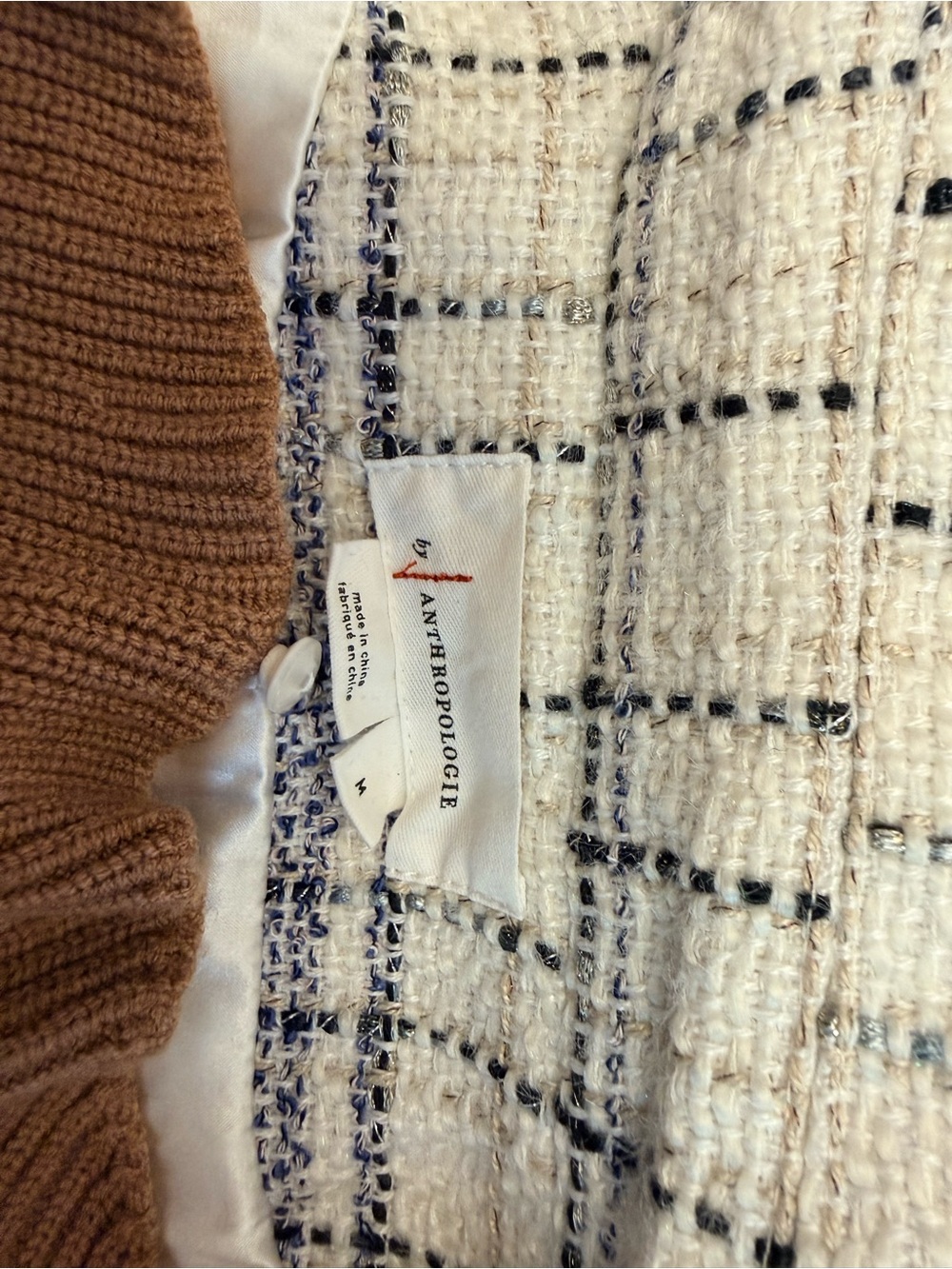 Anthropologie Tweed Dickie Blazer - Picture 11 of 12